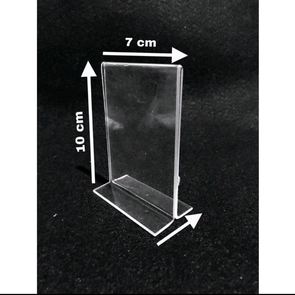 

nomer meja akrilik 7 cm x 10 cm model T potret