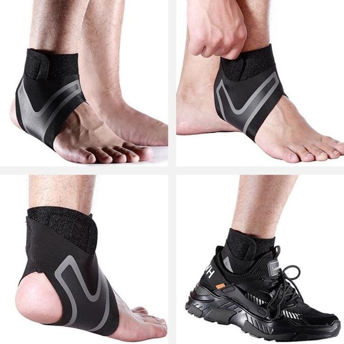Terbaik Ankle Kaki Support Pelindung Engkel Kaki Breathable Adjustable - kanan/m 
