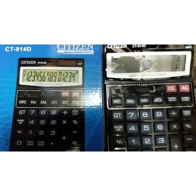 

New! Citizen CT-914D (14 Digit) Kalkulator