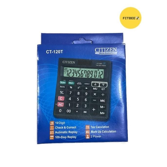 

New - Kalkulator Citizen CT 120T - Kalkulator Dagang - Kalkulator 12 Digit ..