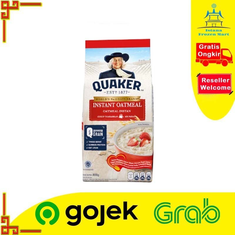 

Instant Oatmeal QUAKER Oat Instan 800 GR