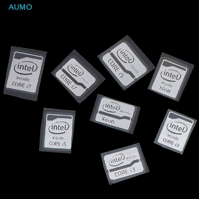 Silver Metal Sticker Intel CORE i3 i5i7 Logo Laptop Stiker Logam -18f