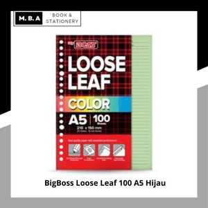 

BigBoss Loose Leaf 100 A5 Hijau