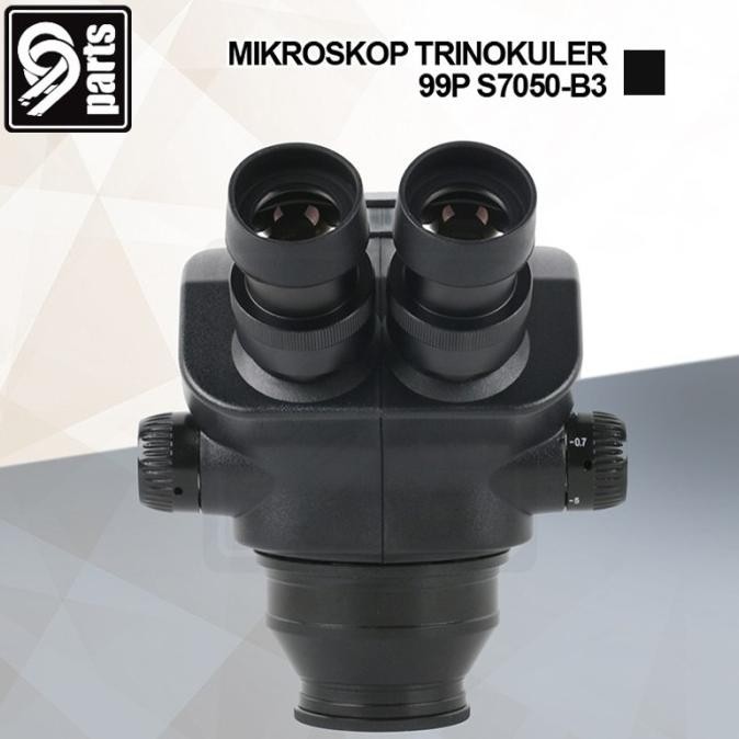 Mikroskop Trinokuler 99P S7050 B3 + Lensa Ctv Original High Quality