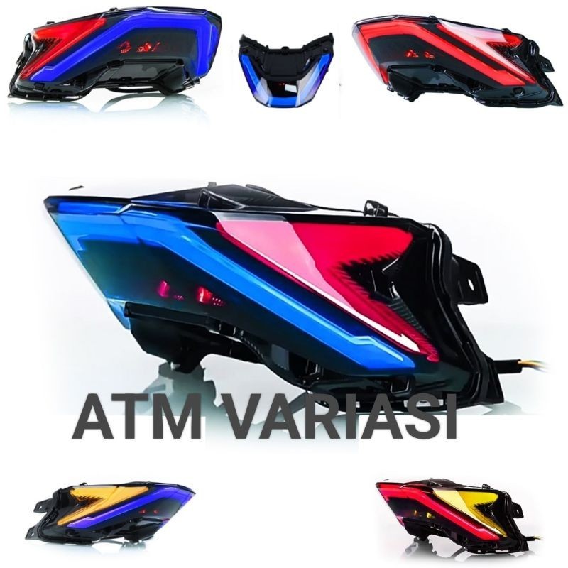 LAMPU STOP BELAKANG PCX 160 3 IN1 NEW STOPLAMP PCX 160 NEW SEIN LED RUNNING