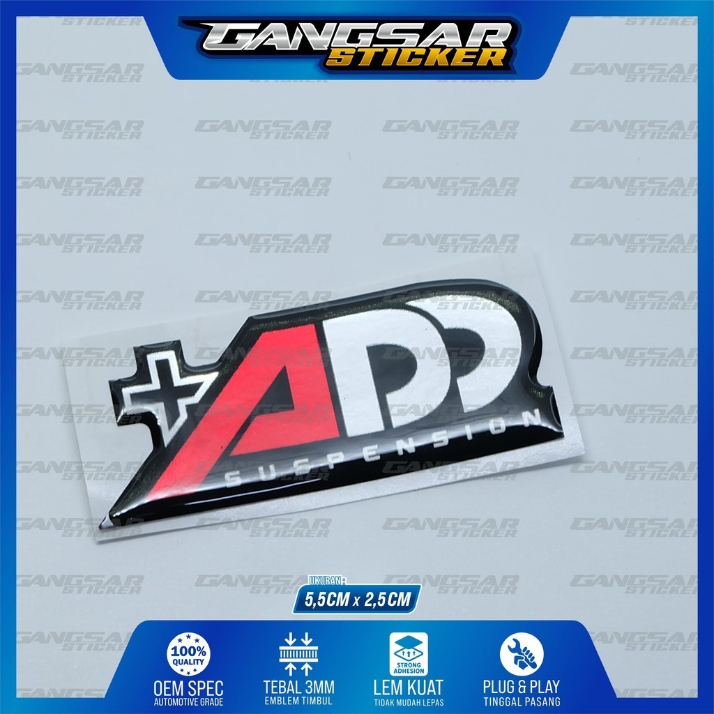 emblem timbul add suspension / sticker timbul add suspension / sticker shock add suspension