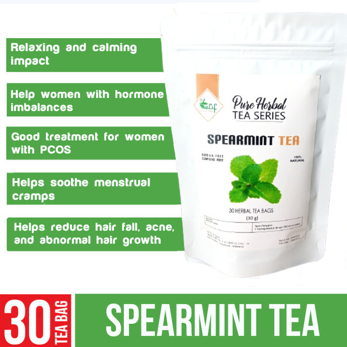 

Spearmint Tea : Spearmint Leaf Tea Teh Daun Spearmint (30 Tea Bag)