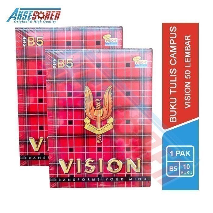 

Bagus Buku Tulis Sekolah Campus [Isi 50 Lembar/10 Buku/1 Pack] Kampus 1 Pak Diskon