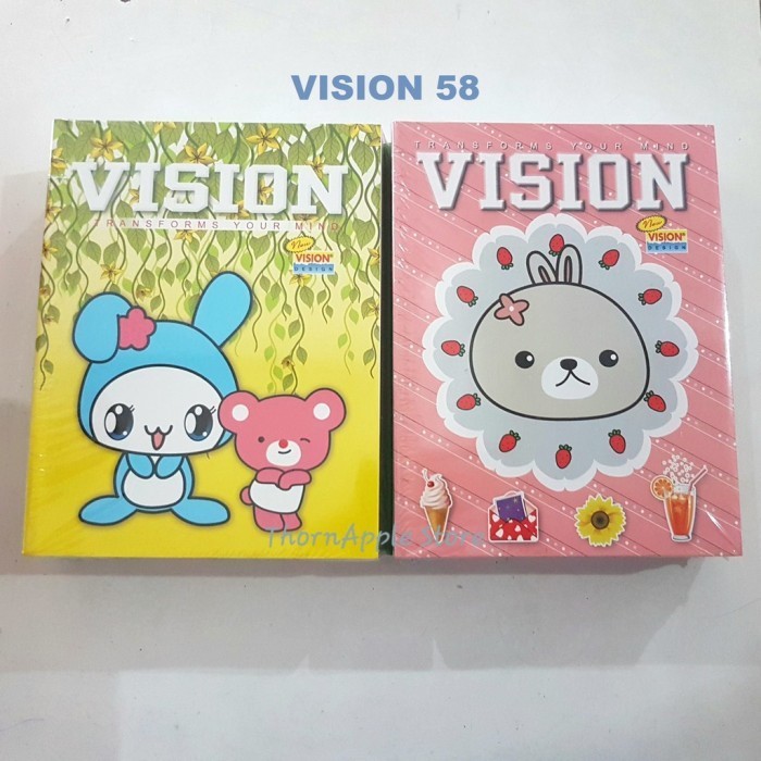 

Spesial Buku Tulis Vision 38 / 58 Lembar, Buku Tulis Sekolah Trendi