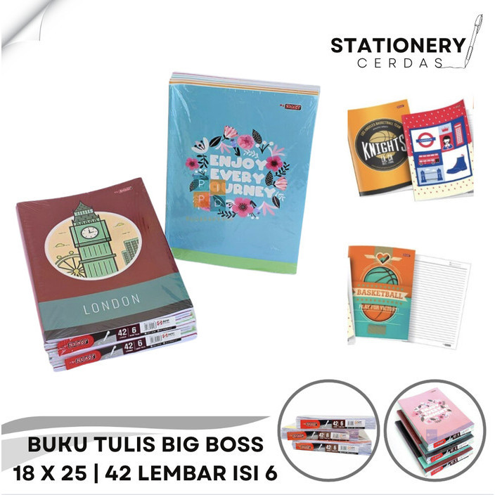 

Produk Unggulan Buku Tulis Big Boss B5 42 Lembar Halaman Per Pak 6 Pcs Berkualitas