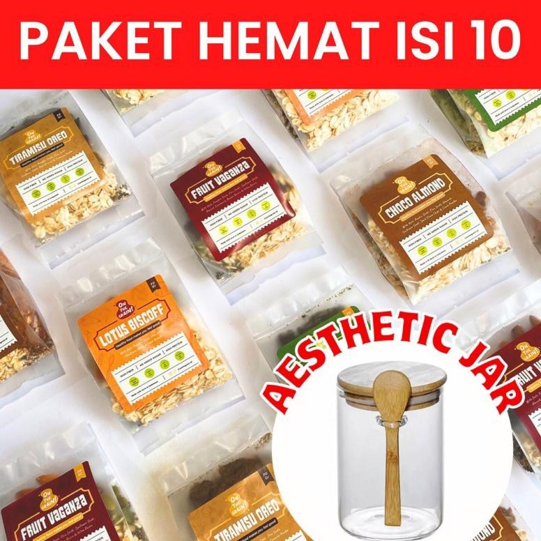 

(10 PACKS) ON THE GRAIN Overnight / Instant Oats - Sarapan Sehat Cemilan Healthy Muesli