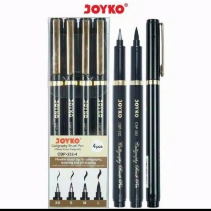 

Joyko CBP-332-4 set 4 kaligrafi brush pen HOT SALE