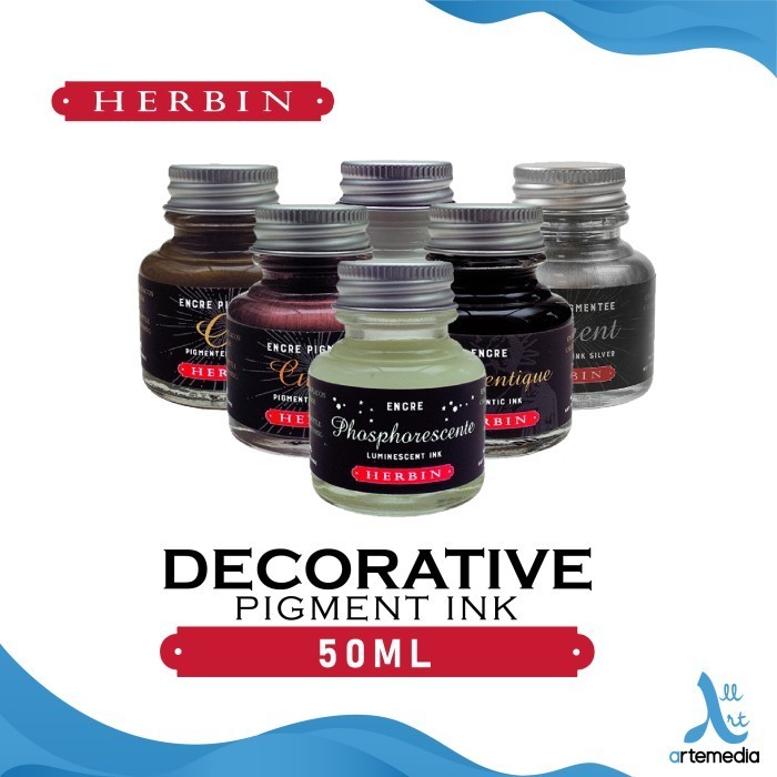 

Tinta Kaligrafi Herbin Decorative Pigment Ink Calligraphy Drawing BRG BARU