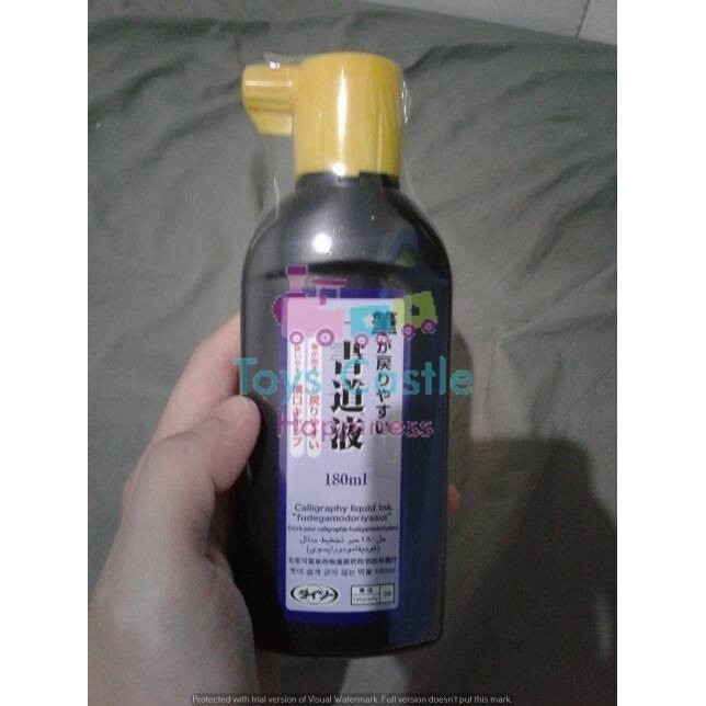 

Daiso tinta cair kaligrafi 180ml, liquid ink calligraphy HRG DISKON