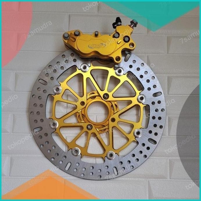 cakram ktc racing full cnc floating 300mm + kaliper ktc 4p rx king 16n