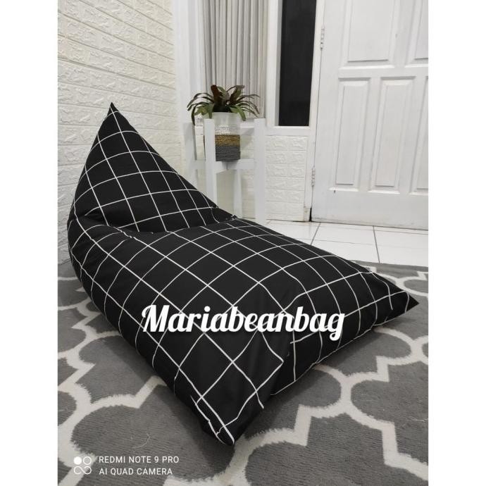 Bantal Cafe Bean Bag Jumbo Dewasa Segitiga Bantal Santai Bean Bag