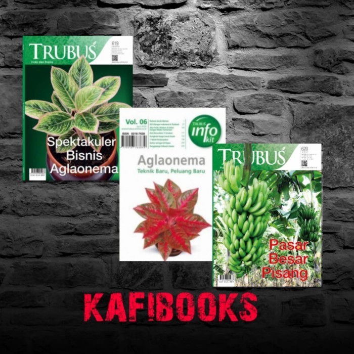 

Paket Hemat 2 Majalah edisi Juni dan Juli 2021 + Buku Aglonema Trubus