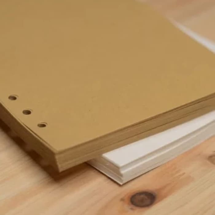 

Mantap Refill Isi Buku Catatan Binder Kulit Retno-Kertas Coklat A5 Terbatas