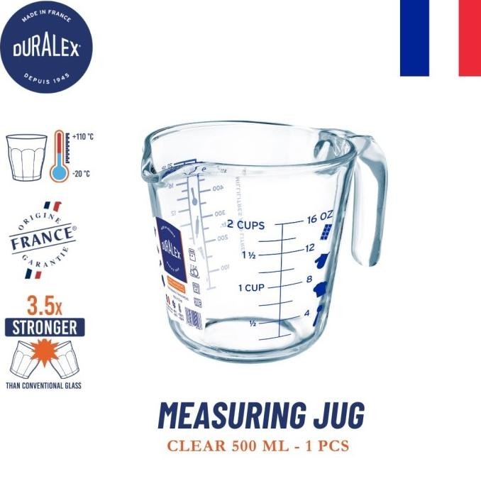Duralex Measuring Jug 500 ml Gelas Takar Gelas Ukur Kaca Takaran Air