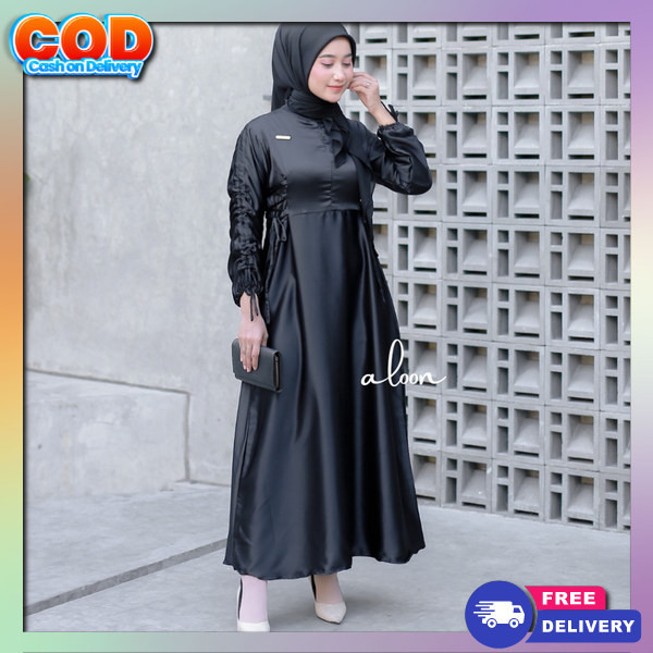 Dreas Pesta Syari Games Aesthetic Import Gammis Lebaran Terbaru Gemis Viral Dres Muslimah Kondangan 