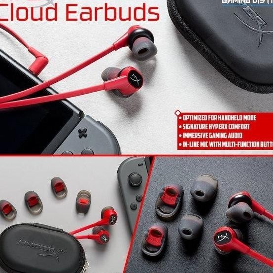 Headset Gaming Hyperx Cloud Earbuds In Ear - Hyperx Cloud Earbuds Hyotarunara