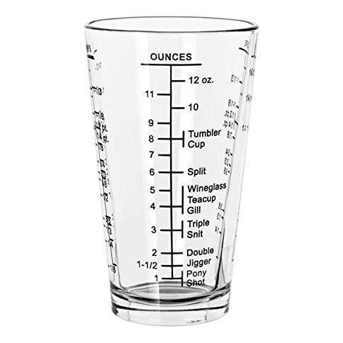 LIBBEY Mixing Glass With Measuring / Gelas Ukur 16 oz #1639/1918M