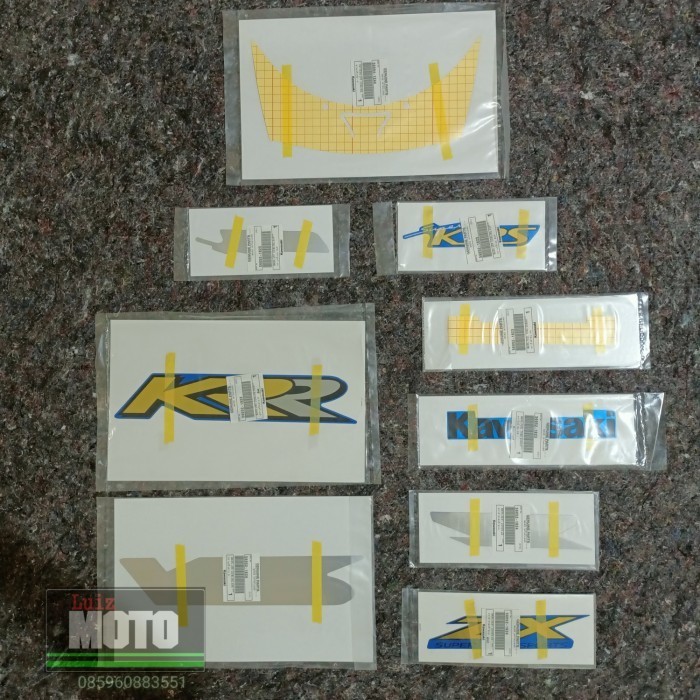 striping kawasaki zx 150 rr biru Original