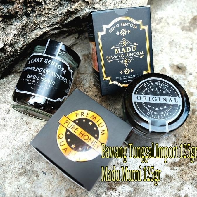 

Madu Bawang Tunggal Hitam Sehat Sentosa 250gr - Madu Bawang Hitam