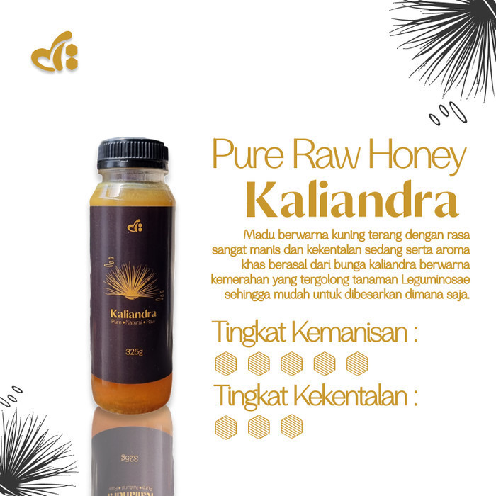 

Raw Honey by dBee - KALIANDRA 325gr - Madu Mentah 100% Murni Asli