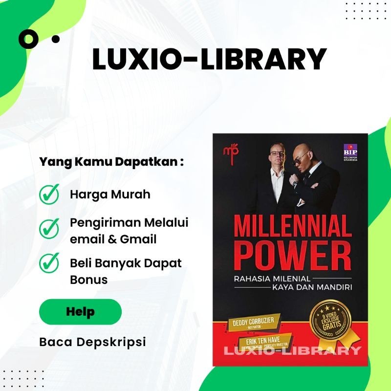 

MILLENNIAL POWER RAHASIA KAYA MILENIAL DAN MANDIRI