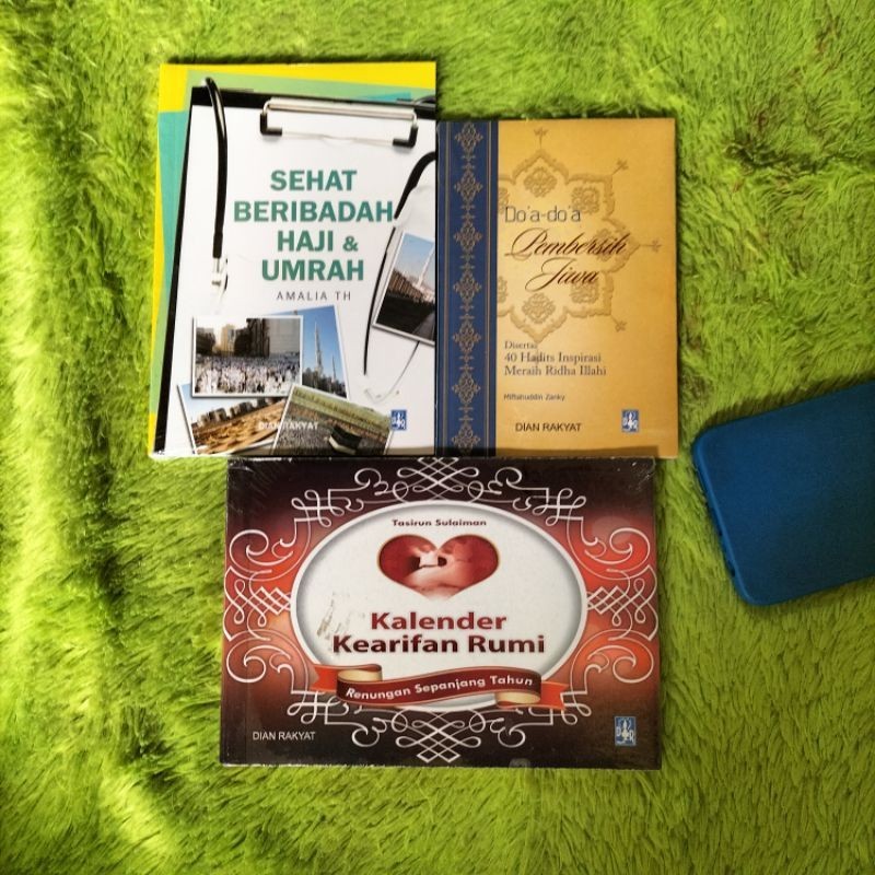 ORIGINAL BUKU MOTIVASI SEHAT BERIBADAH HAJI & UMRAH DOA-DOA PEMBERSIH JIWA KALENDER KEARIFAN RUMI