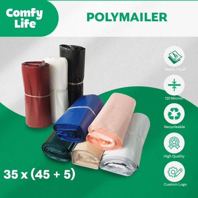 

35 X 45Cm Polymailer Polybag Kantong Amplop Plastik Packing (Isi 100)