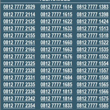 NOMER CANTIK SIMPATI TELKOMSEL 4G 5G KWARTET 7777 BAG 6 SV01