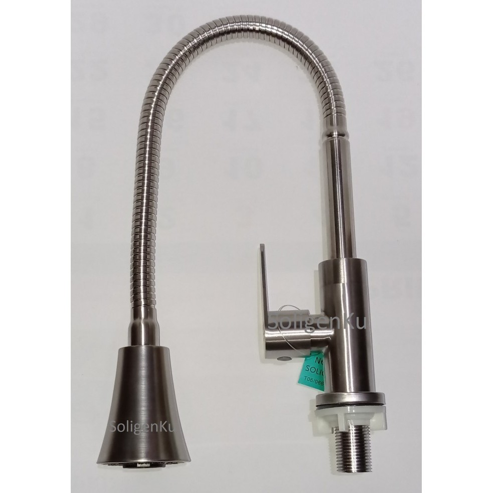 KRAN ANGSA FLEKSIBEL SOLIGEN STAINLESS KERAN BAK CUCI PIRING SUS 505