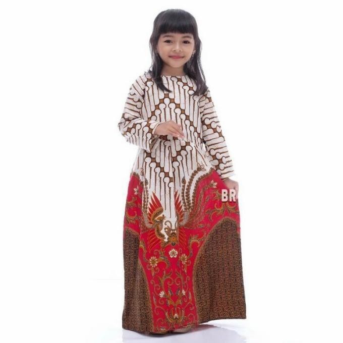 Terbaru Baju Gamis Batik Anak Perempuan Umur 3-12 Tahun Modern / Drek Kondanga Murah