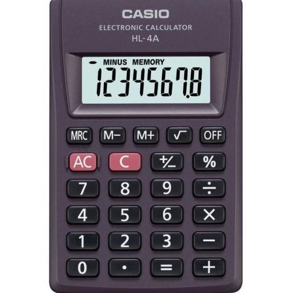 

Baru - CASIO HL-4A - Kalkulator Saku ,,