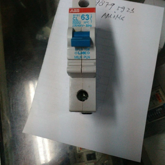 Mcb 1Phase 63A pln Abb