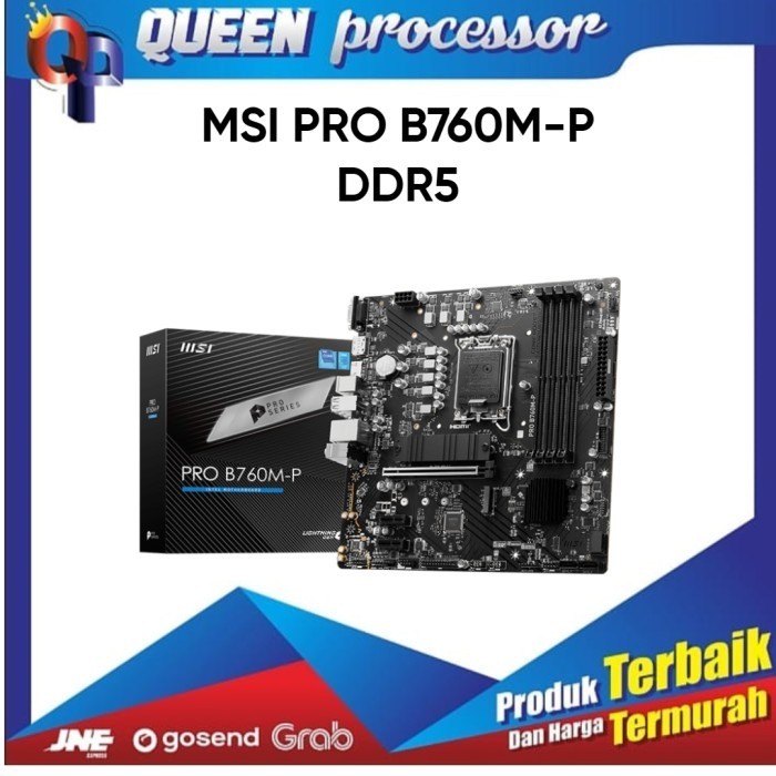 Termurah Motherboard Msi Pro B760M-P Ddr5 ( Lga1700 / B760 / Ddr5 )