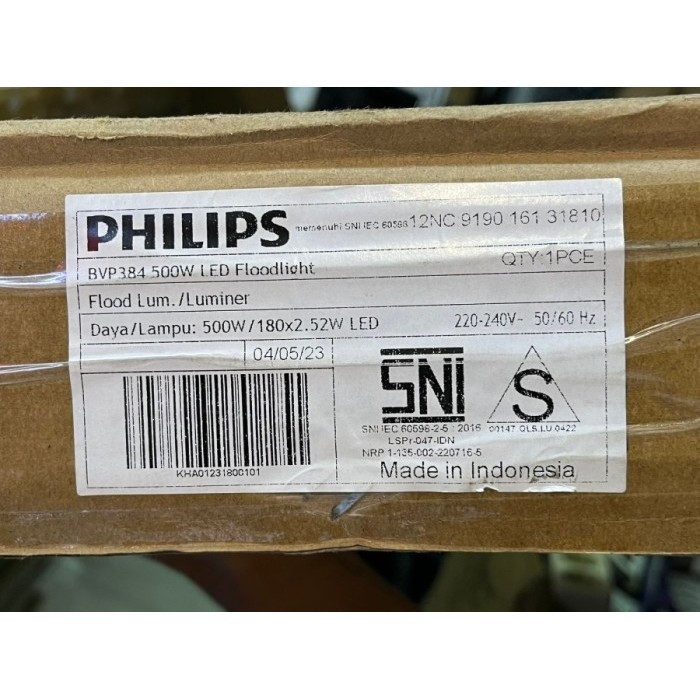 LAMPU SOROT LED PHILIPS BVP384 LED600 / NW 500W 220-240V