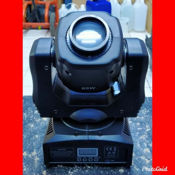 PAKET 2UNIT MOVING HEAD BEAM MINI GOBO 60W + DMX DISCO 240 PLUS KABEL