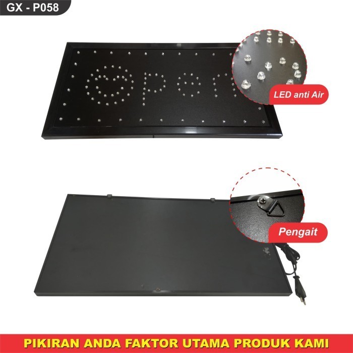 PAPAN LED "OPEN" P059