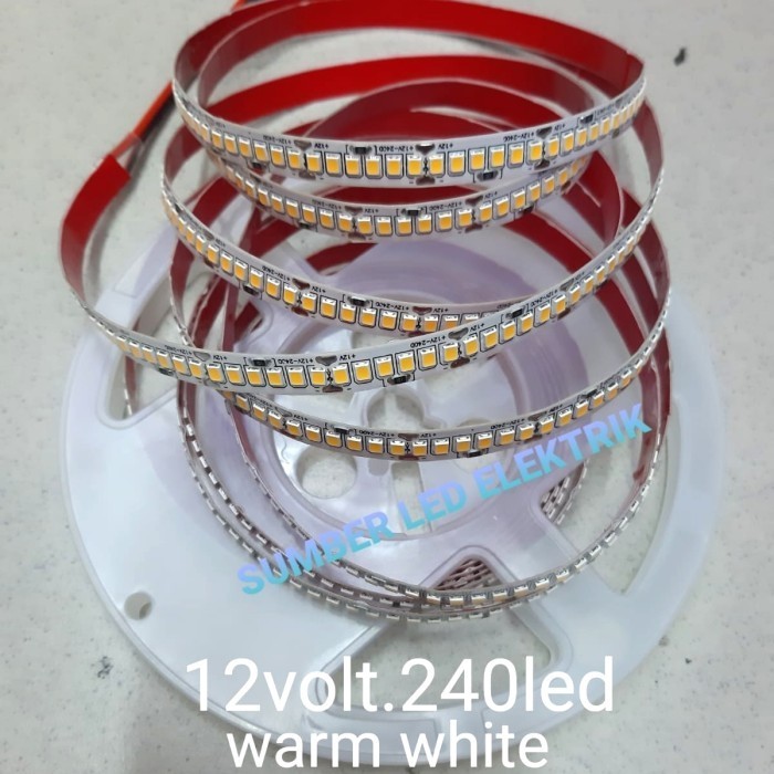 LED STRIP 2835. 12VOLT . 240LED/M 3000K. STRIP LED 12V. 240LED/M 2835