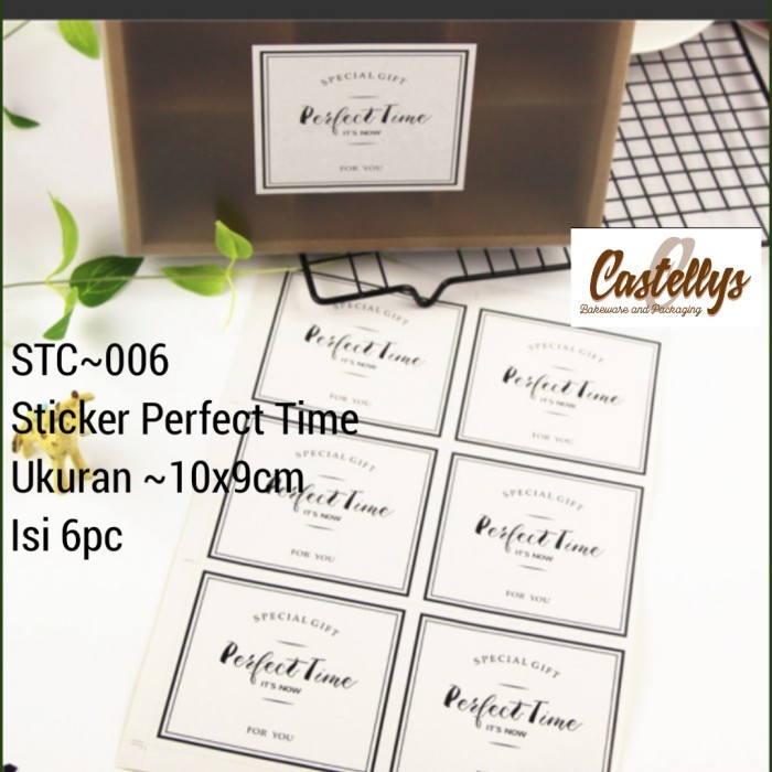 

monggo] Sticker Label Perfect Time STC 006
