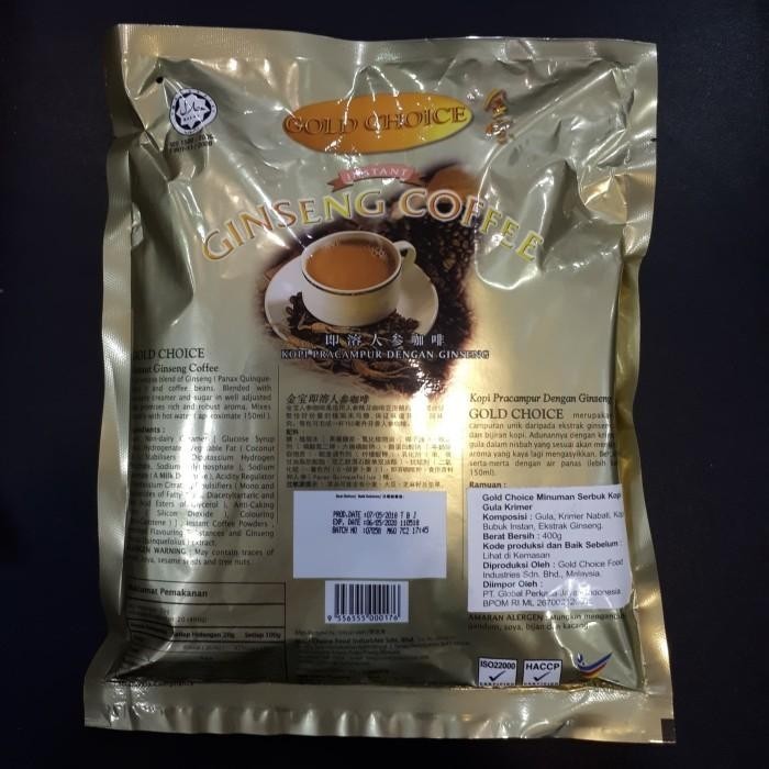 

Ginseng Coffee Gold Choice 400gr Best Seller