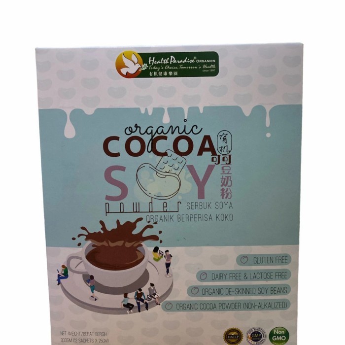 

Health Paradise Organic Cocoa Soy Powder 300Gr 040