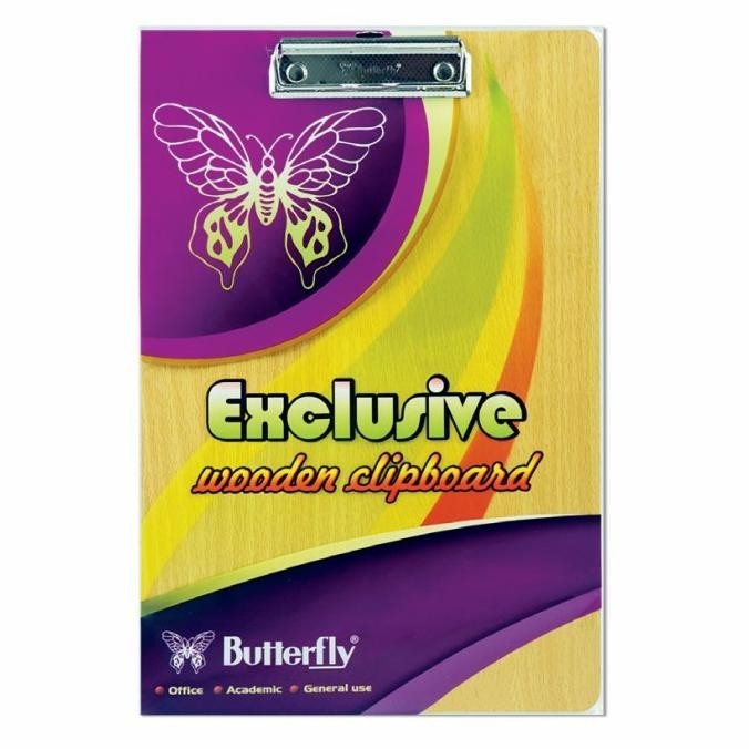 

papan jalan kayu butterfly wooden clipboard