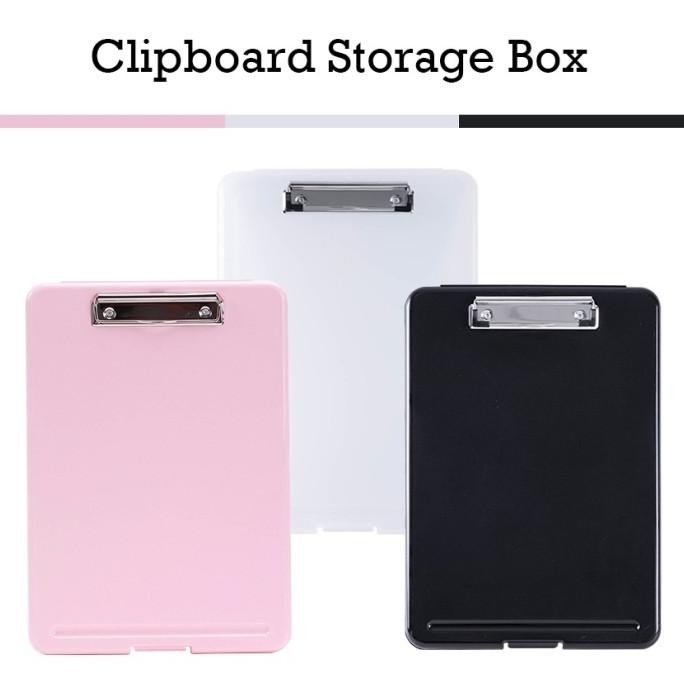 

PROMO Clipboard A4 Papan Jalan Alas Ujian Dengan File Organizer Map
