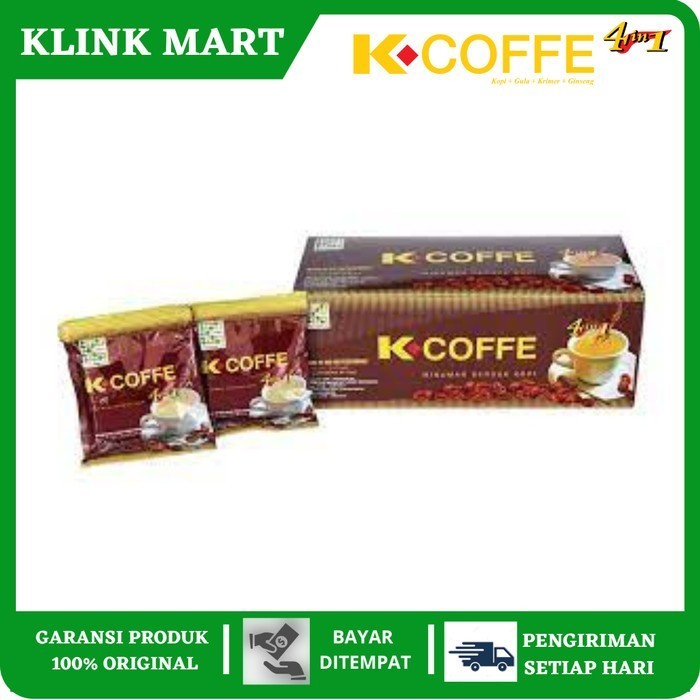 

K Coffe Gingseng Klink Kopi Penambah Stamina Laki Laki Isi 20 Saset