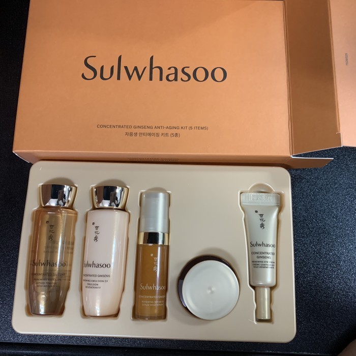 

Sulwhasoo Contentrate Gingseng Anti Aging Travel Set Isi 5