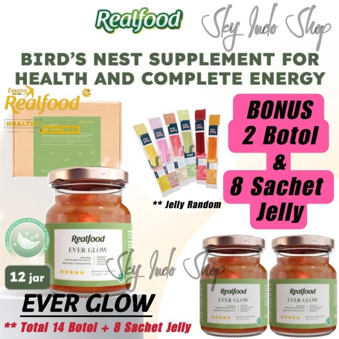 

Realfood Ever Glow ( 8 Botol ) Minuman Sarang Burung Walet